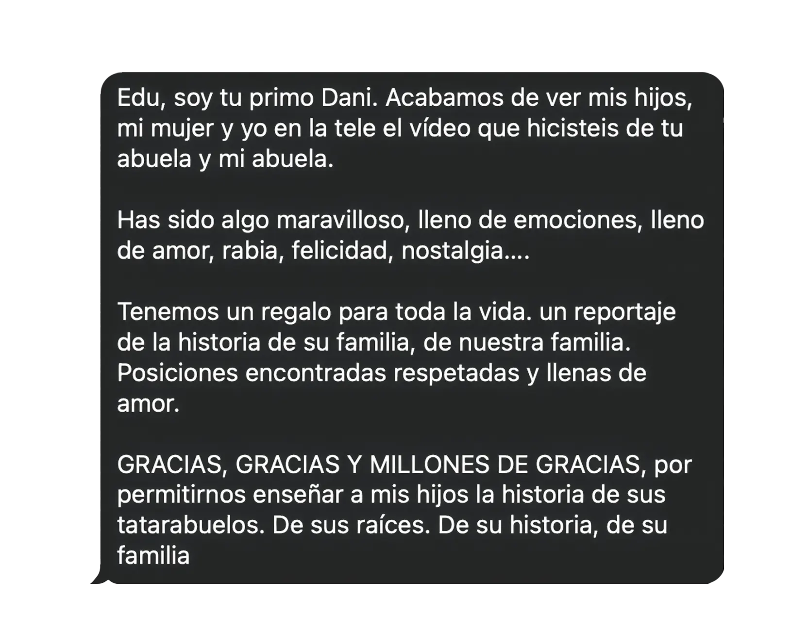 comentarios vídeo familia 3
